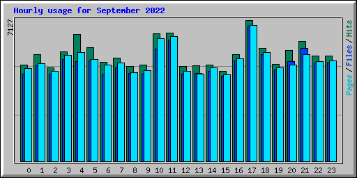 Hourly usage for September 2022