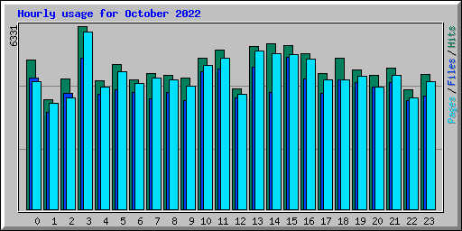 Hourly usage for October 2022